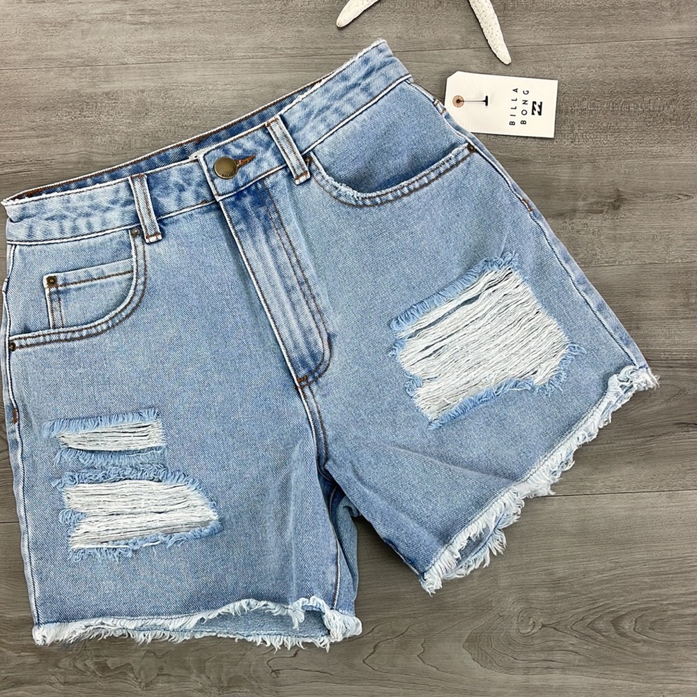 🔆BILLABONG🔆 HOW BOUT THAT JEAN SHORTS - Picture 6 of 12